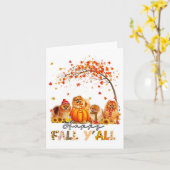Happy Fall Y'all Spitz Herbst Lover Pumpkins Karte (Gelbe Blume)
