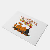 Happy Fall Y'All Steam Train Pumpkin Bahn Fußmatte (Schrägansicht)