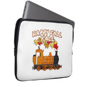 Happy Fall Y'All Steam Train Pumpkin Bahn Laptopschutzhülle (Vorne Rechts)