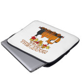 Happy Fall Y'All Steam Train Pumpkin Bahn Laptopschutzhülle (Vorne Knopf)