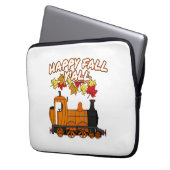 Happy Fall Y'All Steam Train Pumpkin Bahn Laptopschutzhülle (Vorderseite Links)