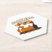 Happy Fall Y'All Steam Train Pumpkin Bahn Untersetzer (angewinkelt)