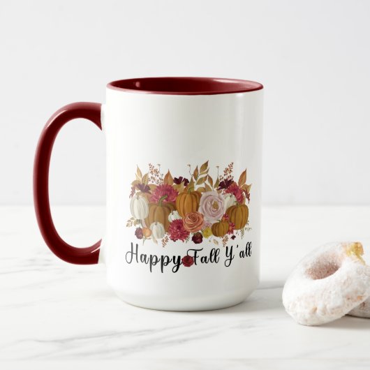 Happy Fall Y'all Tasse (Mit Donut)
