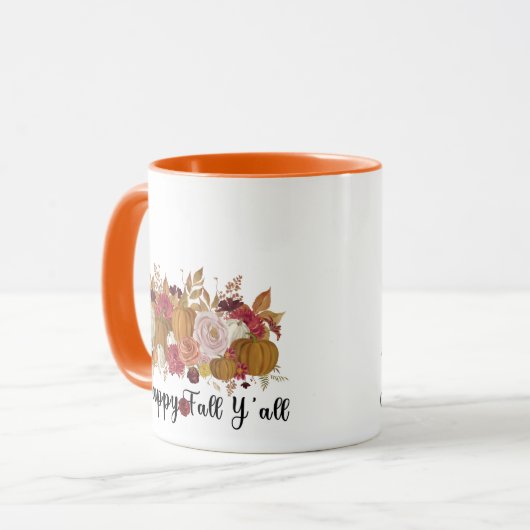 Happy Fall Y'all Tasse (Vorderseite Links)