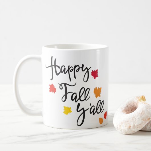 Happy Fall Ya'll Tasse (Mit Donut)