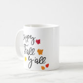 Happy Fall Ya'll Tasse (Vorderseite Links)