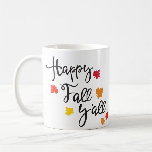 Happy Fall Ya'll Tasse (Links)