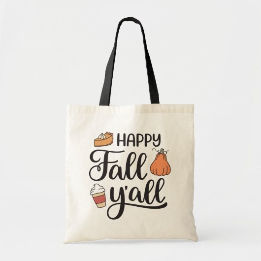 Happy Fall Y'all Tragetasche (Vorne)