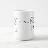 Happy Fall Y'all Trendy Calligrafy Tasse (Mittel)
