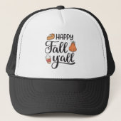 Happy Fall Y'all Truckerkappe (Vorderseite)