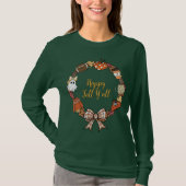 Happy Fall Y'all Wreath Long Sleeve Women's T-Shirt (Vorderseite)
