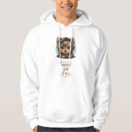Happy Fall Y'all Yorkshire Terrier Autumn Hoodie
