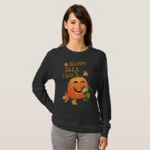 Happy Fall Yu2019All Grasshopper Pumpkin With Leav T-Shirt (Vorne ganz)