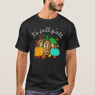 Happy Fall Yu2019all Pumpkin Leopard sein Fall Yu2 T-Shirt