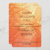 Happy Fallidays Cards - Einladungen für den Urlaub (Vorne/Hinten)