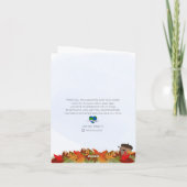 Happy Falling Acorns Karte (Rückseite)