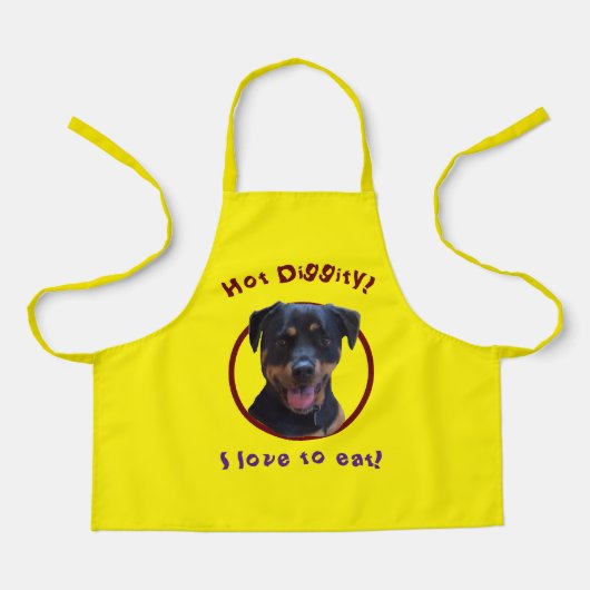 Happy Familienliebhaber Rottweiler Schürze (Vorderseite)
