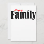 Happy Famille Einladung - Fun Family Vibes (Vorderseite)