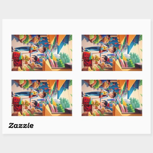 Happy Family Aufkleber (Blatt)