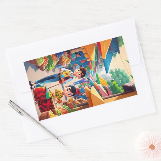 Happy Family Aufkleber (Umschlag)