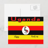 Happy Family day Uganda Postkarten (Vorne/Hinten)