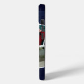 Happy Family Foto Collage Blue Wood Case-Mate iPhone Hülle (Rückseite / Links)