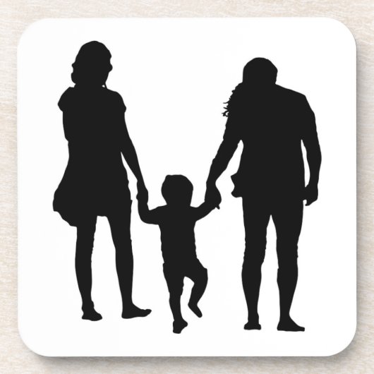 HAPPY FAMILY GETRÄNKEUNTERSETZER (Vorderseite)