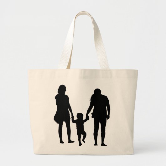 HAPPY FAMILY JUMBO STOFFBEUTEL (Vorne)