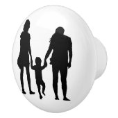 HAPPY FAMILY KERAMIKKNAUF (Rechts)