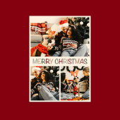 Happy Family mit Hunde Weihnachtskarte Einladung