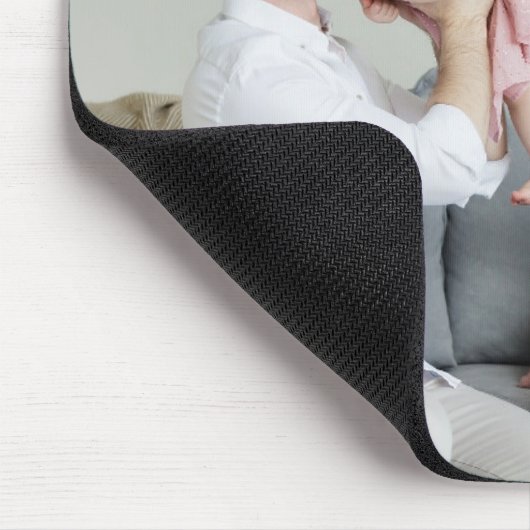 Happy Family Personalisiertes Foto Mouse Pad Mousepad (Ecke)