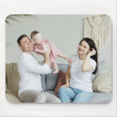 Happy Family Personalisiertes Foto Mouse Pad Mousepad (Vorne)