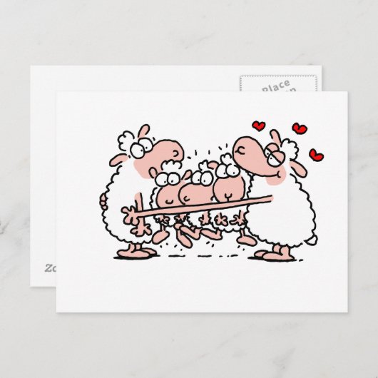 Happy_family Postkarte (Vorne/Hinten)