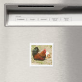 Happy Family - Rooster & Chicken 2" Magnet (In Situ (Geschirrspüler))