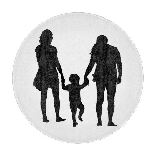 HAPPY FAMILY SCHNEIDEBRETT (Vorderseite)