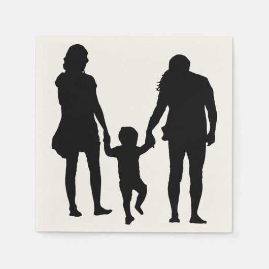 HAPPY FAMILY SERVIETTE (Vorderseite)