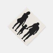 HAPPY FAMILY SERVIETTE (Ecke)