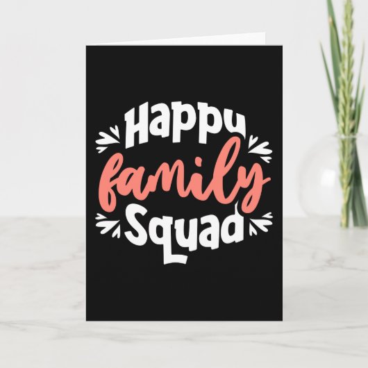 Happy Family Squad Karte (Vorderseite)