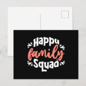 Happy Family Squad Postkarte (Vorne/Hinten)