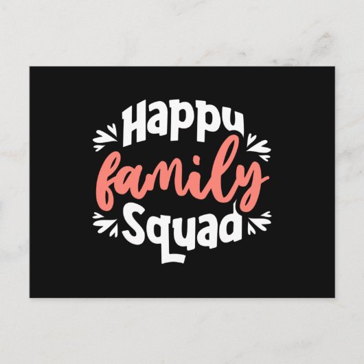 Happy Family Squad Postkarte (Vorderseite)