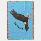 Happy-Fan Glatze Cartoon Illustration Decke (Vorderseite Vertikal)