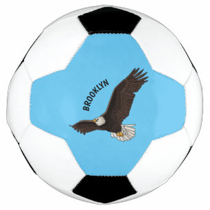 Happy-Fan Glatze Cartoon Illustration Fußball