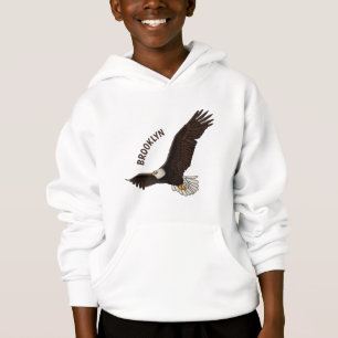 Happy-Fan Glatze Cartoon Illustration Hoodie