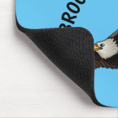 Happy-Fan Glatze Cartoon Illustration Mousepad (Ecke)