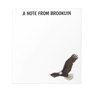 Happy-Fan Glatze Cartoon Illustration Notizblock