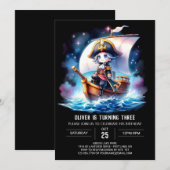 Happy Fantasy Pirate Geburtstag Einladung (Vorne/Hinten)