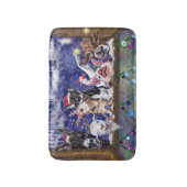 Happy Farm Animals Weihnachtsbath Mat Badematte (Vorderseite Vertikal)