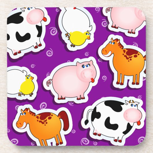 Happy farm background, Untersetzer (Vorderseite)