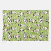 Happy Farm Cows Geschirrtuch (Horizontal)