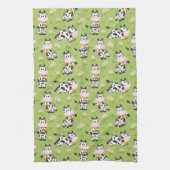Happy Farm Cows Geschirrtuch (Vertikal)